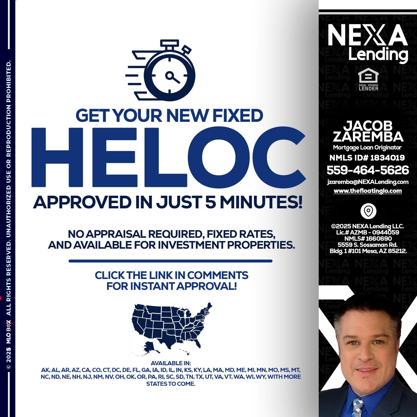 HELOC - Jacob Zaremba -MLO RMLO CMLO