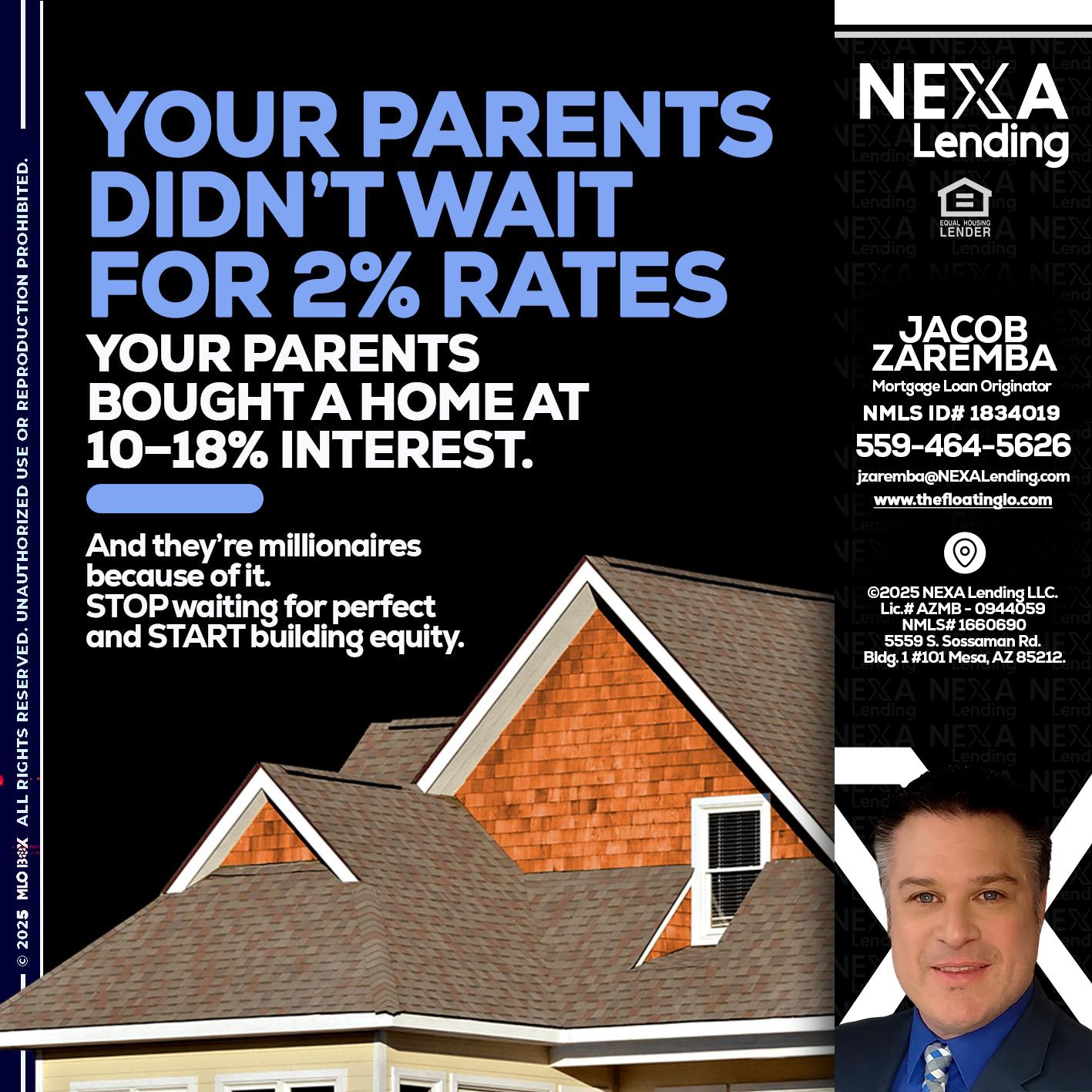 YOUR PARENTS - Jacob Zaremba -MLO RMLO CMLO