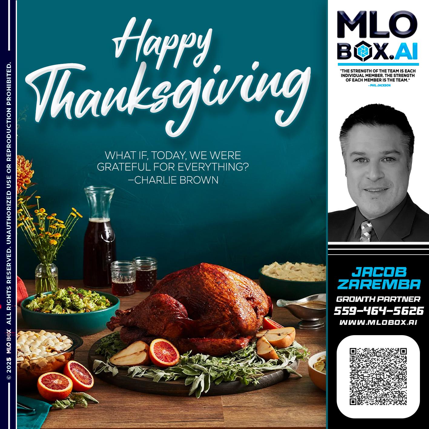 HAPPY THANKSGIVING - Jacob Zaremba -MLO RMLO CMLO