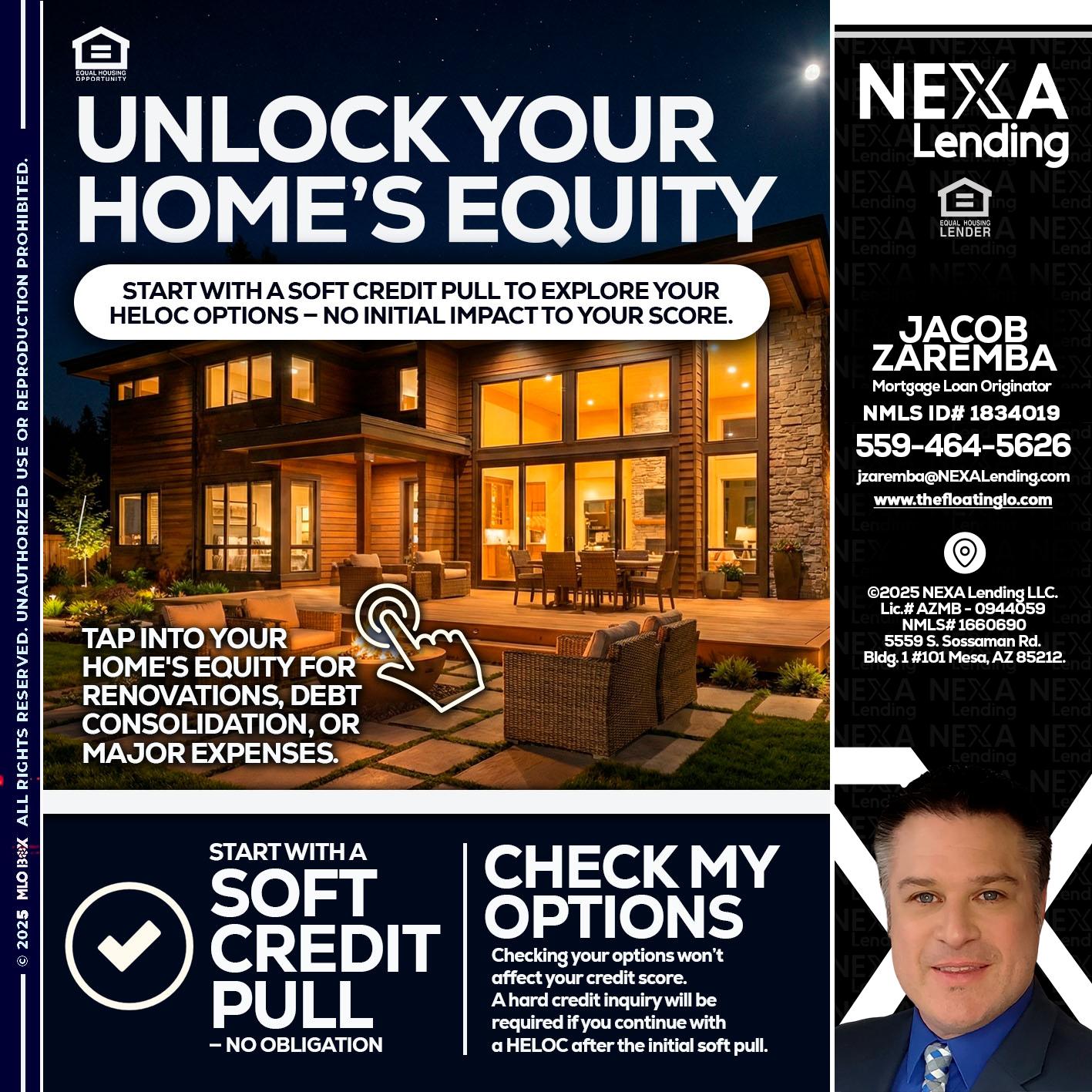 UNLOCK YOUR HOMES - Jacob Zaremba -MLO RMLO CMLO