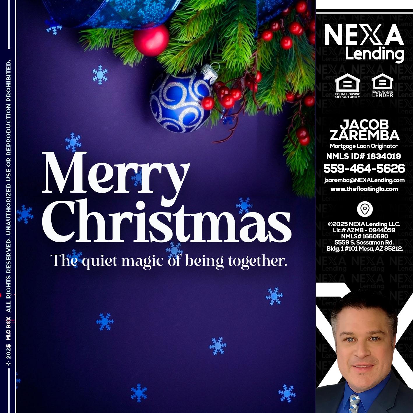 merry christmas - Jacob Zaremba -MLO RMLO CMLO