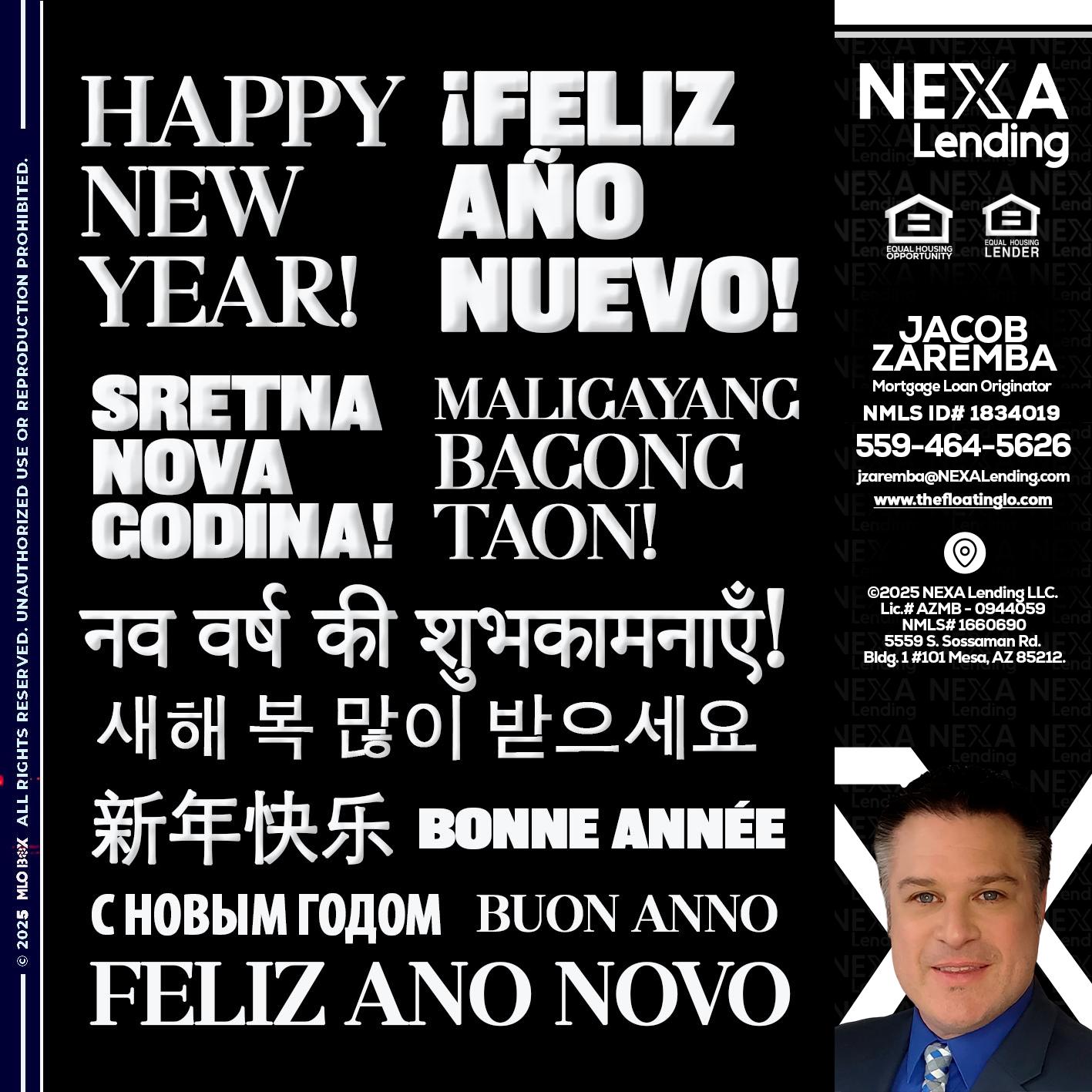 HAPPY NEW YEAR - Jacob Zaremba -MLO RMLO CMLO