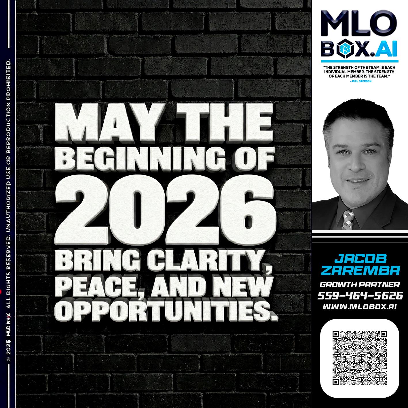 MAY THE 2026 - Jacob Zaremba -MLO RMLO CMLO