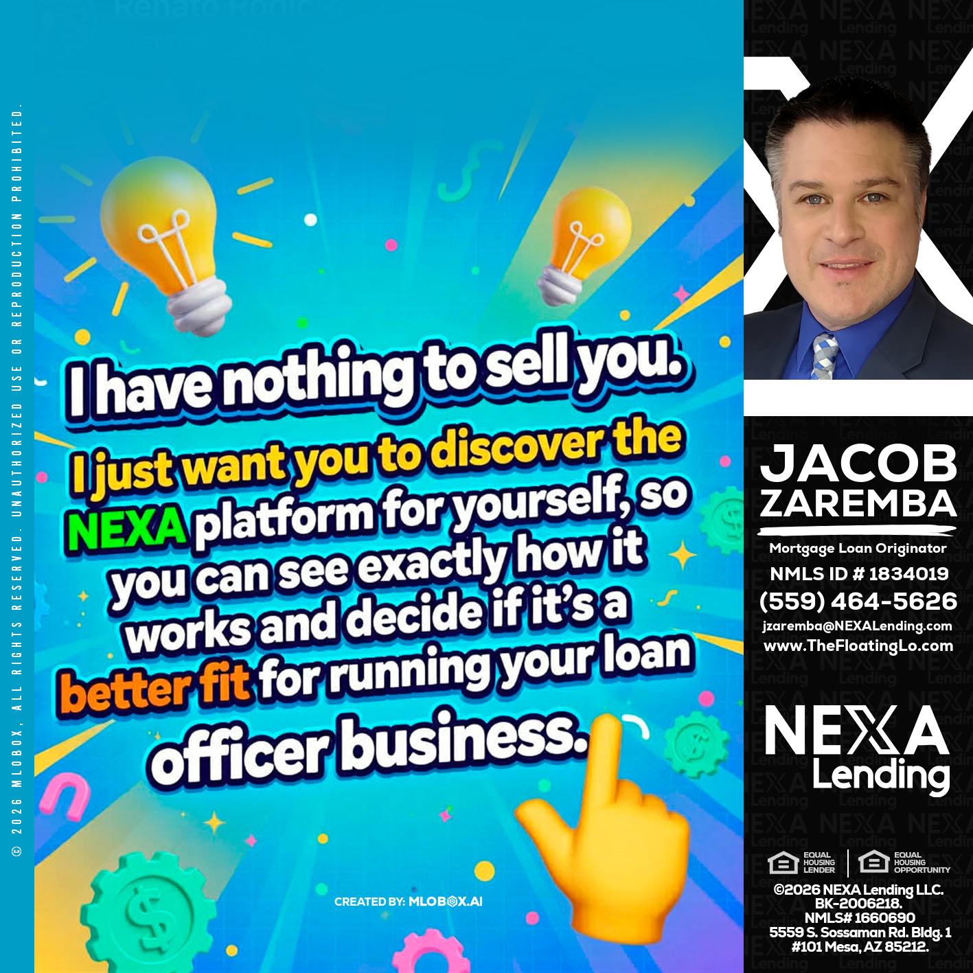 I HAVE NOTHING - Jacob Zaremba -MLO RMLO CMLO