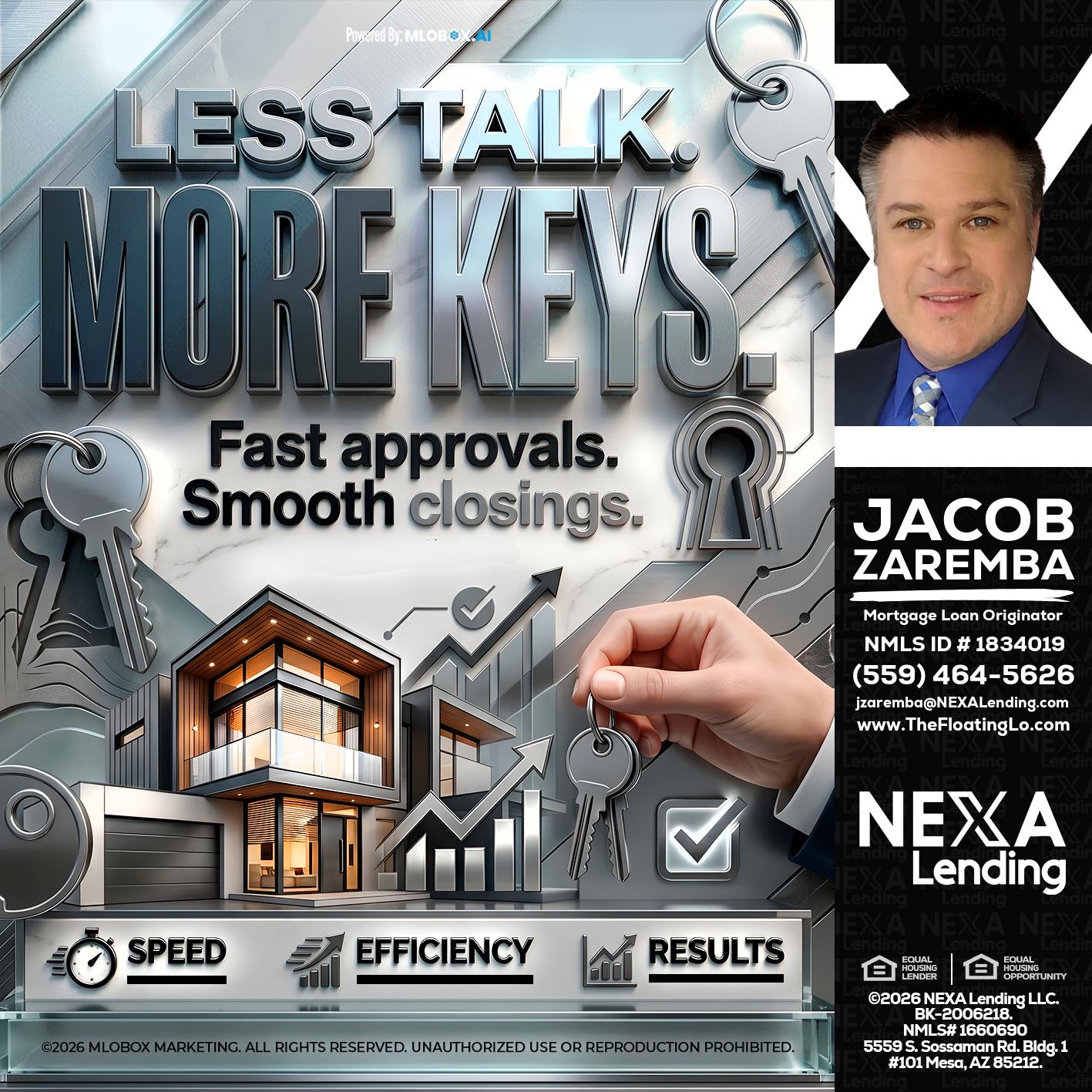 LESS TALK, MORE KEYS! - Jacob Zaremba -MLO RMLO CMLO
