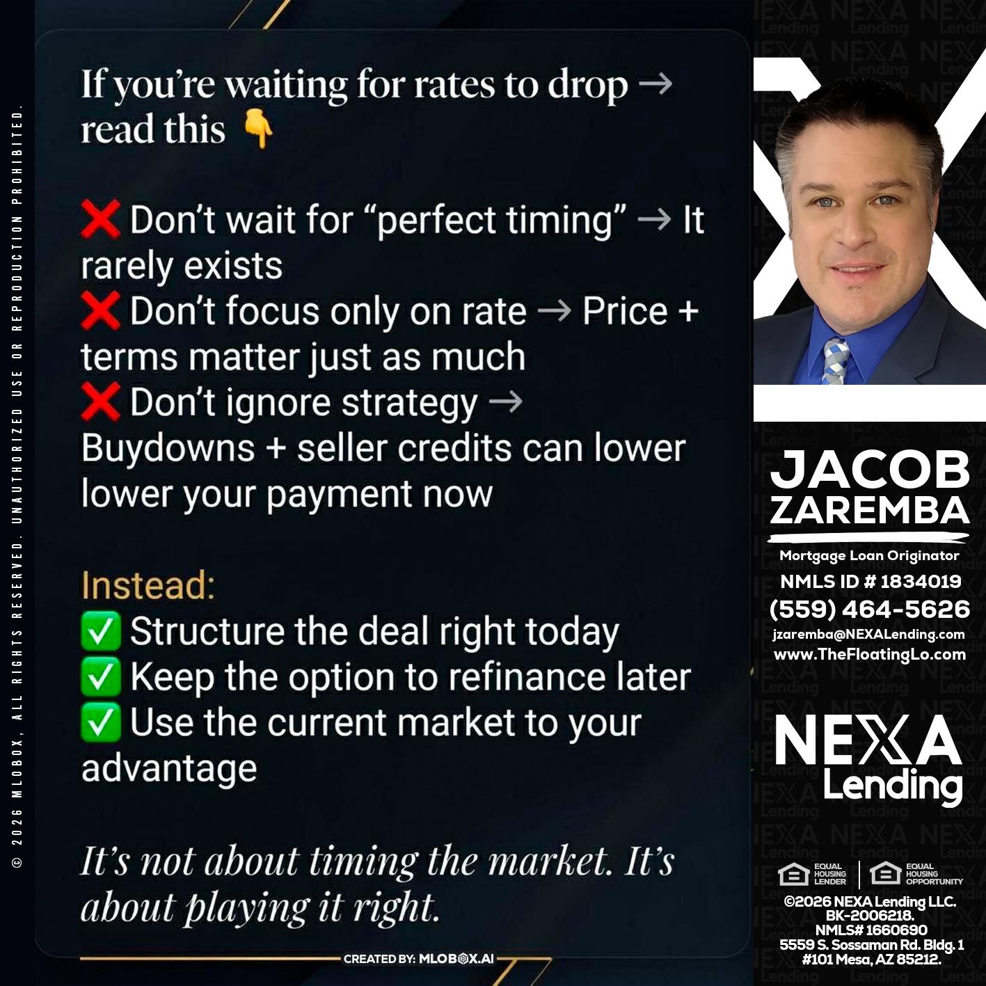 IF YOU ARE - Jacob Zaremba -MLO RMLO CMLO