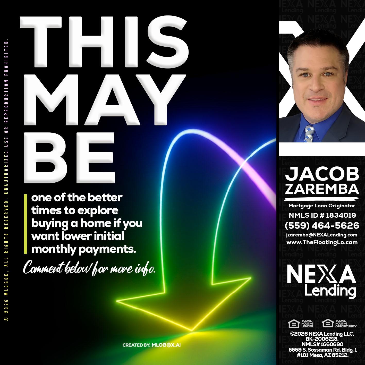 THIS MAY BE - Jacob Zaremba -MLO RMLO CMLO