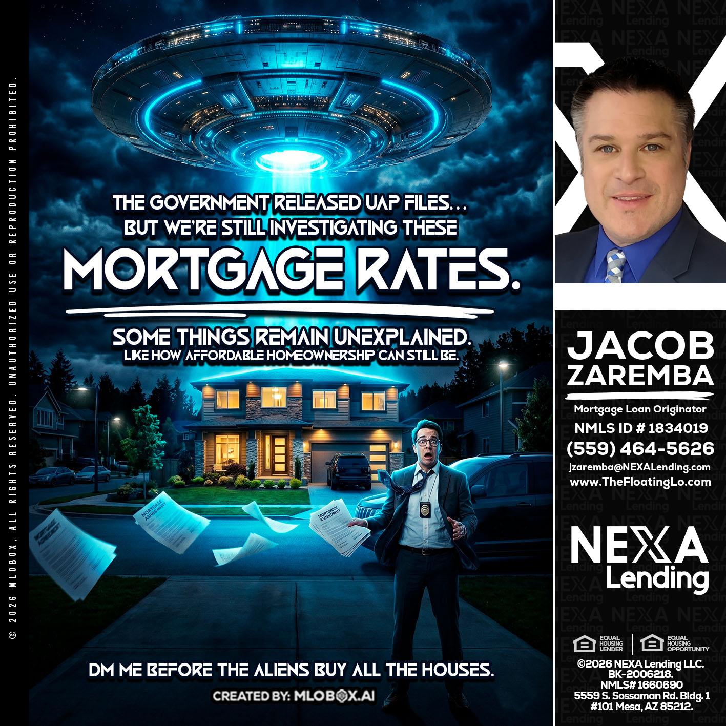 MORTGAGE RATES - Jacob Zaremba -MLO RMLO CMLO