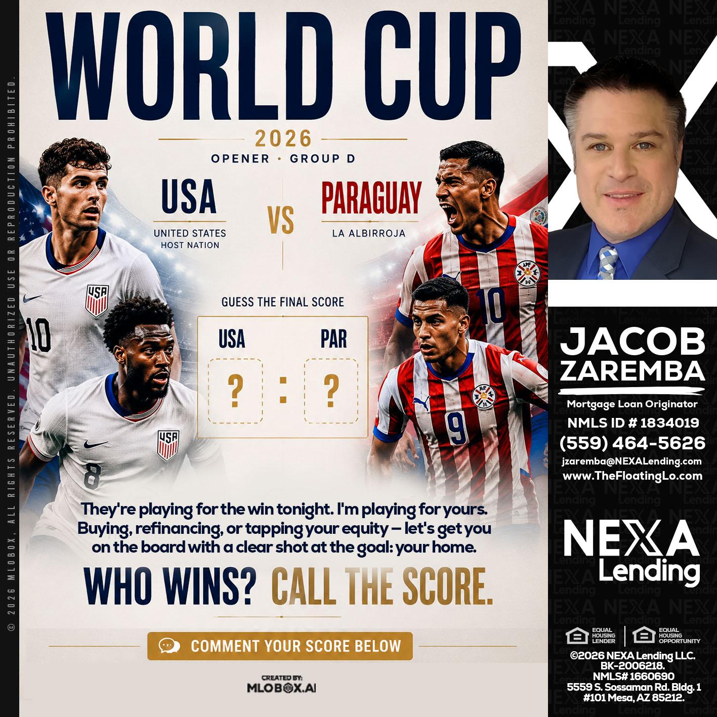WORLD CUP 2026 - Jacob Zaremba -MLO RMLO CMLO