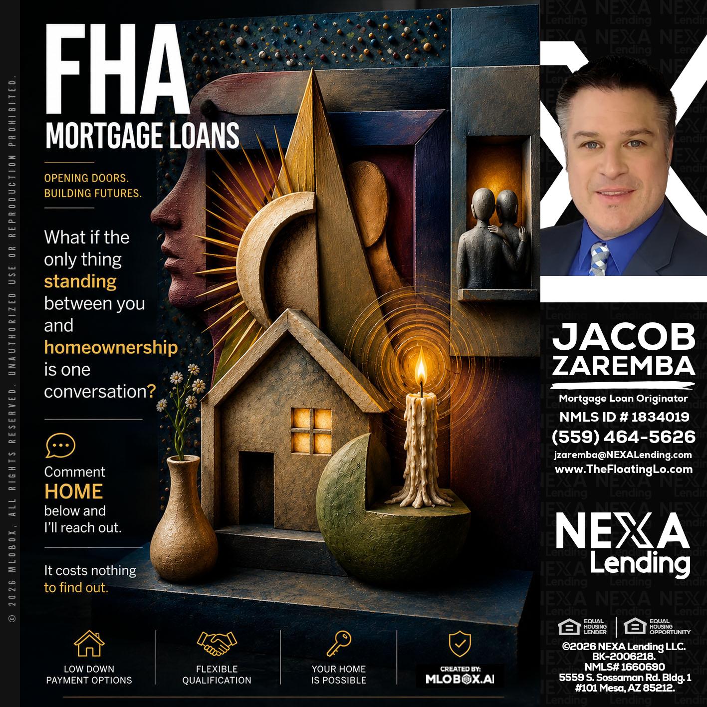 FHA - Jacob Zaremba -MLO RMLO CMLO