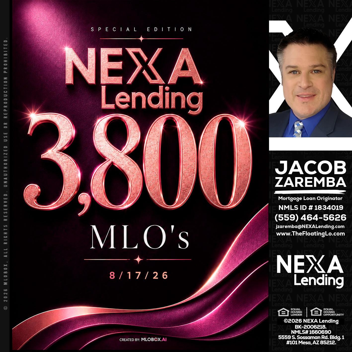 3800 MLOs - Jacob Zaremba -MLO RMLO CMLO