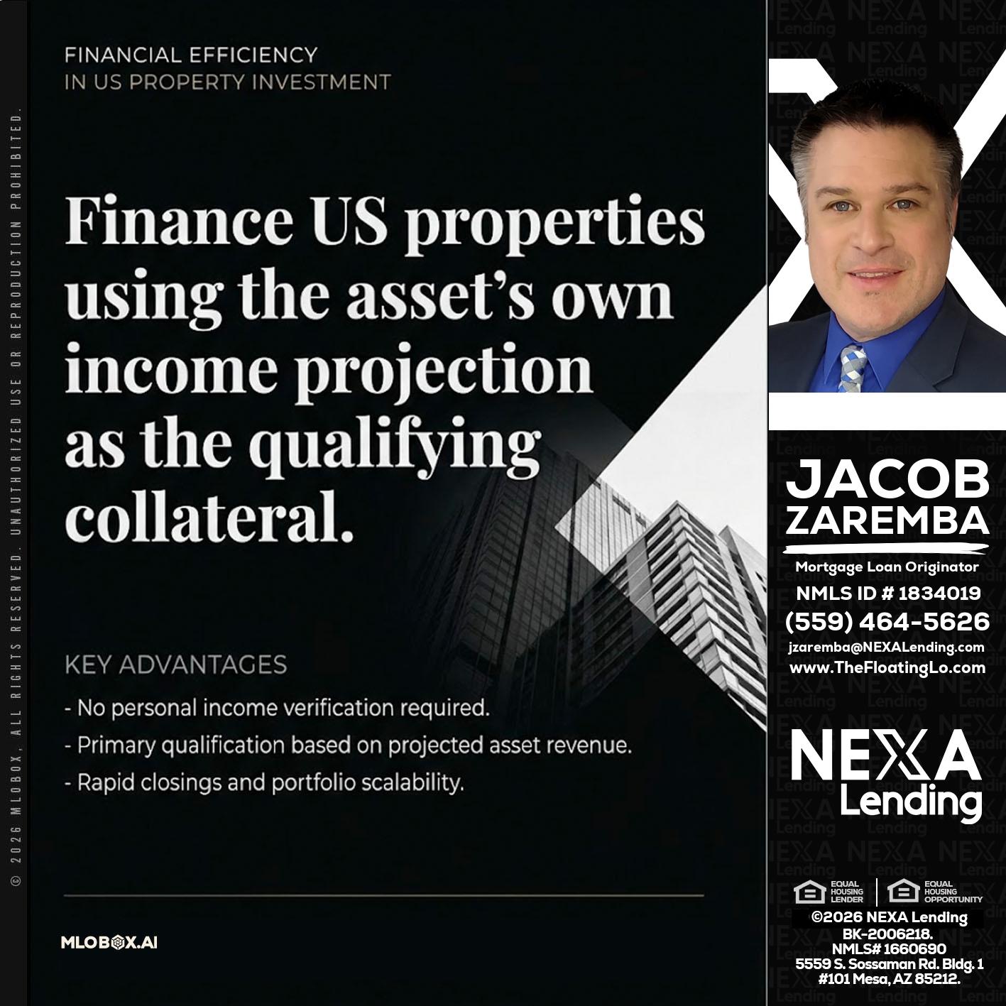 finance US - Jacob Zaremba -MLO RMLO CMLO