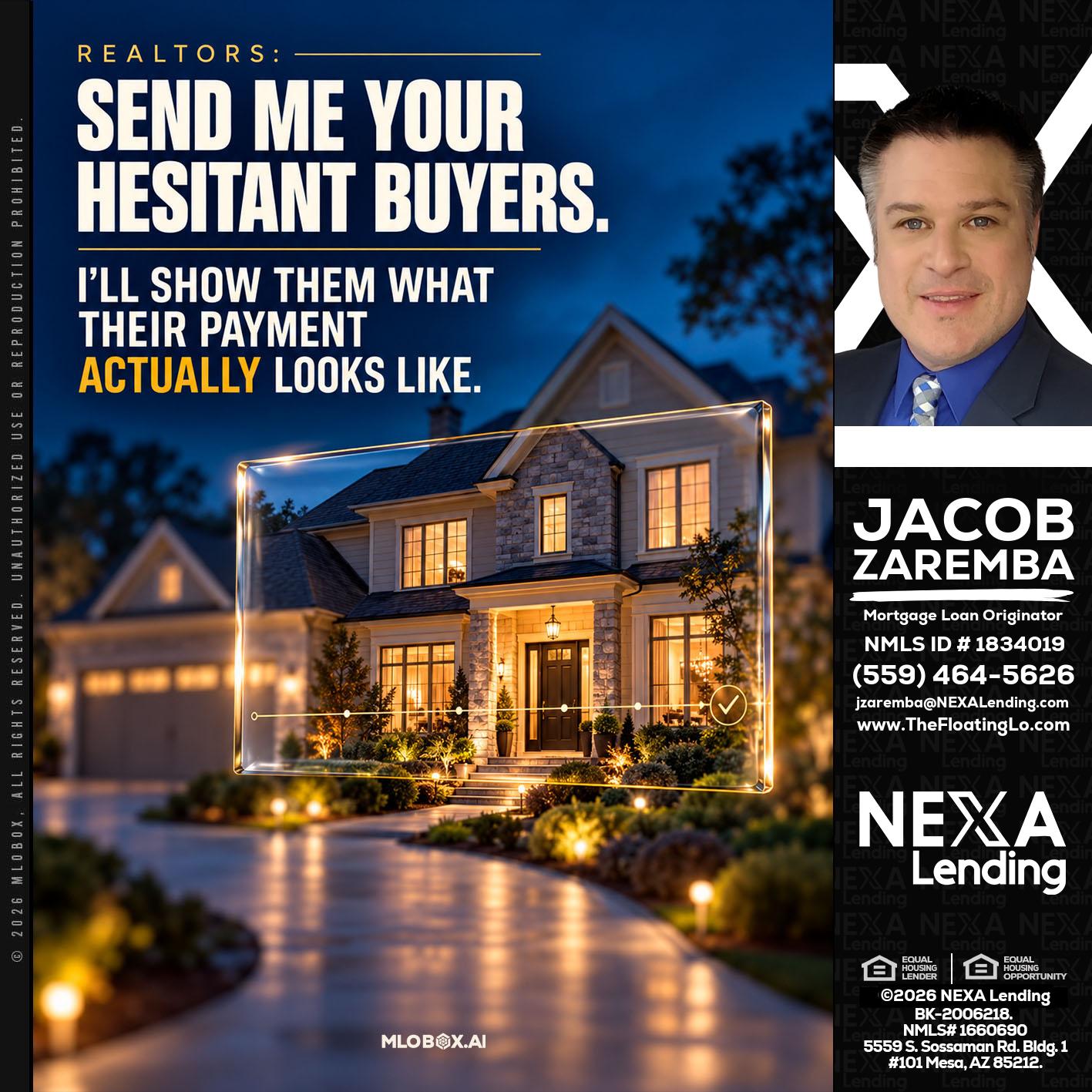 REALTOR - Jacob Zaremba -MLO RMLO CMLO